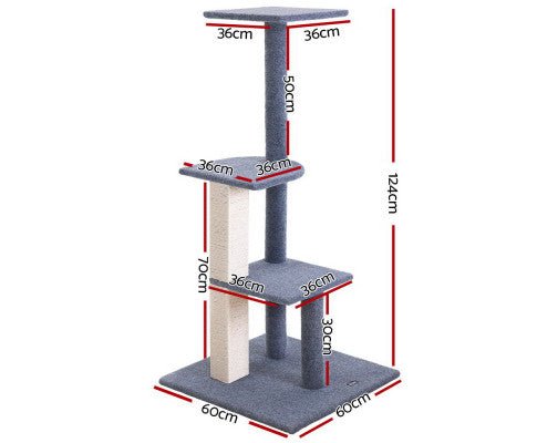 Cat Tree 124cm Trees Scratching Post